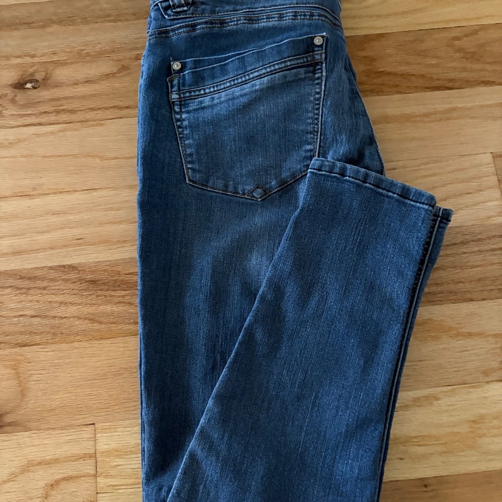 Democracy Ab Technology Jeans Size 10 Blue Stretch Slimming Mid-Rise